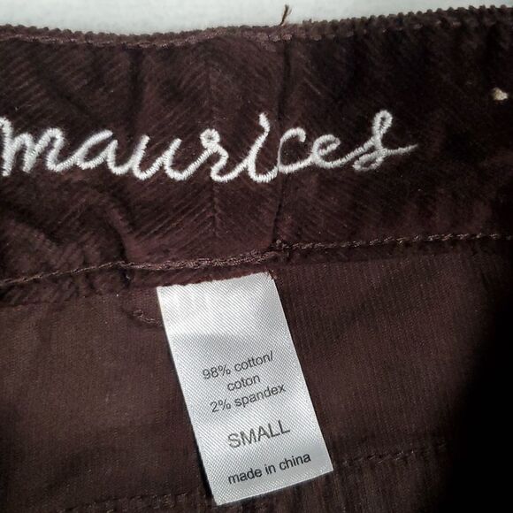 Maurices Brown Jegging Cord Flex. Size Small - Picture 7 of 8